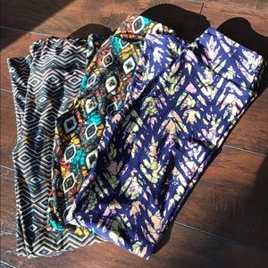 LuLaRoe OS leggings. NWOT lot of all 3!